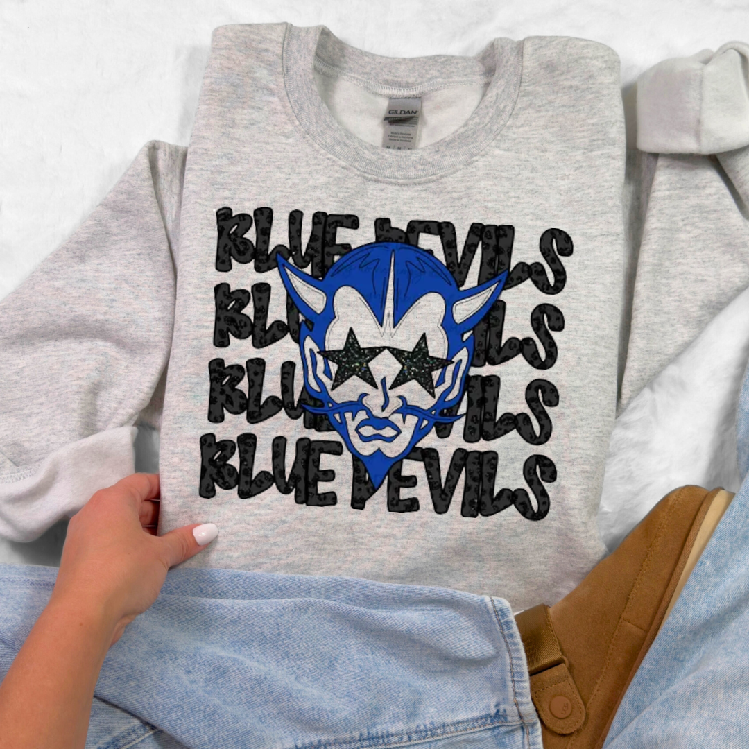 Preppy Mascot Top - Blue Devils