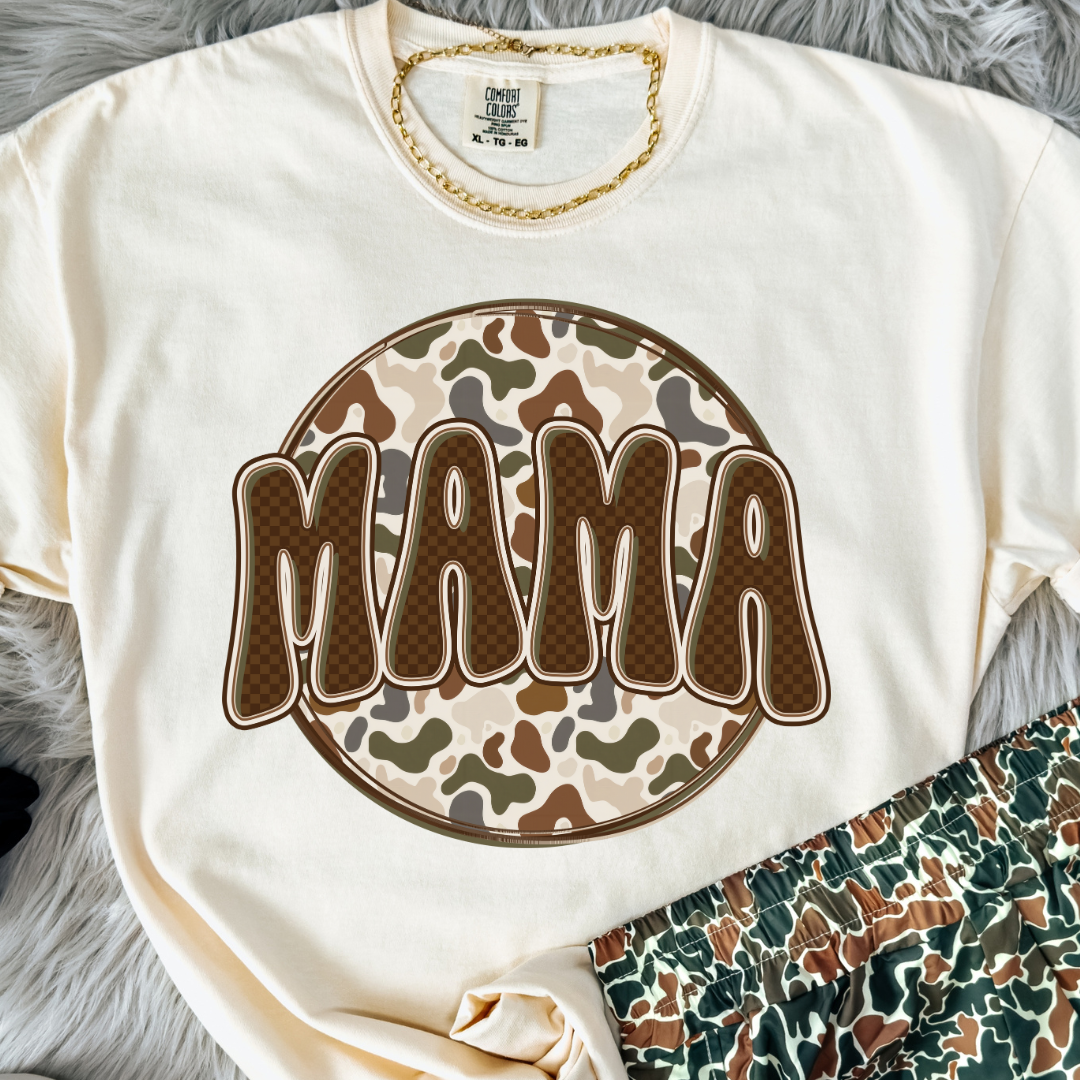 Preppy Camo Mama T-Shirt