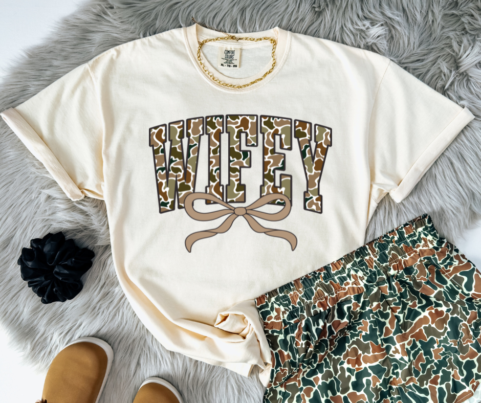 Camo. Wifey Top
