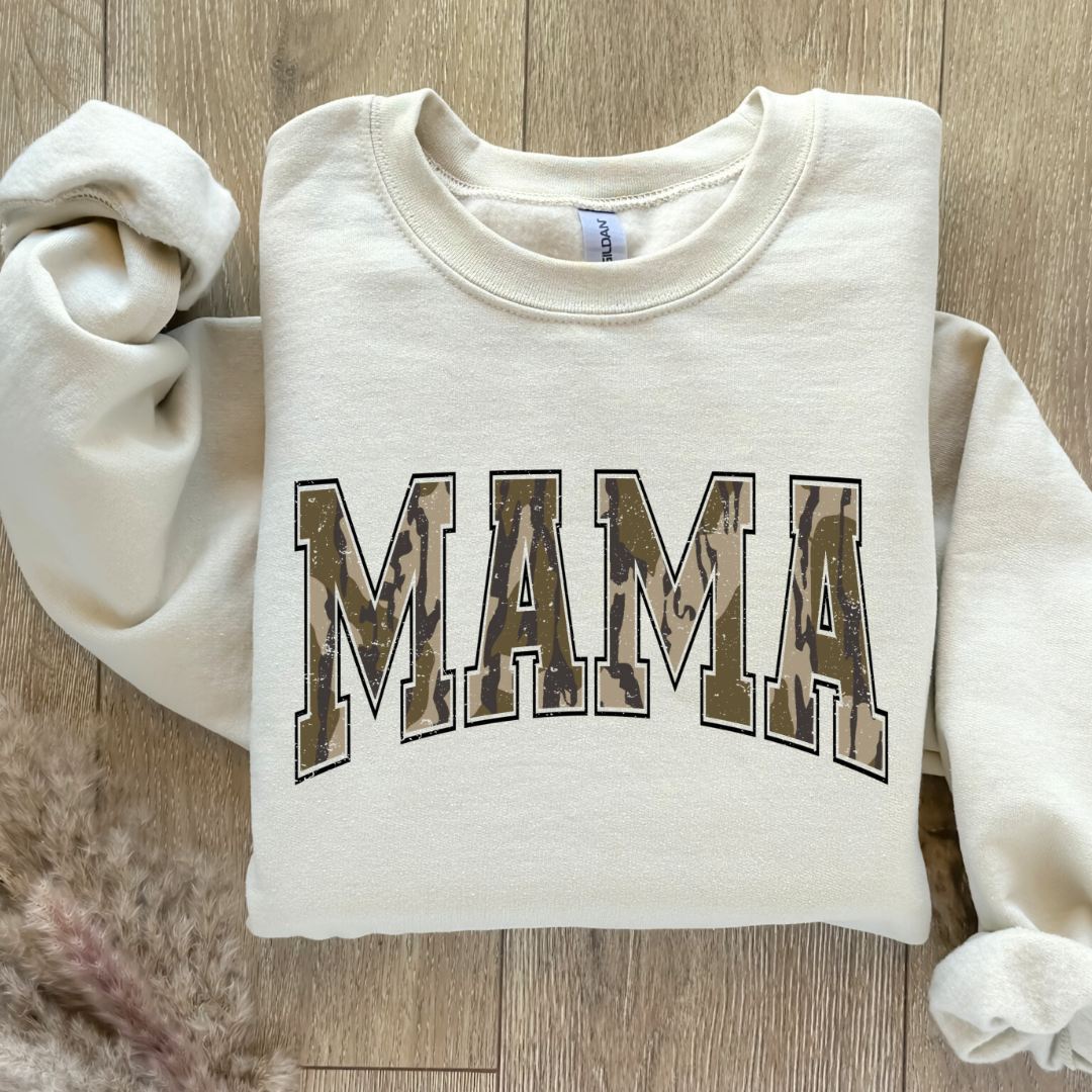 Camo. Mama Top