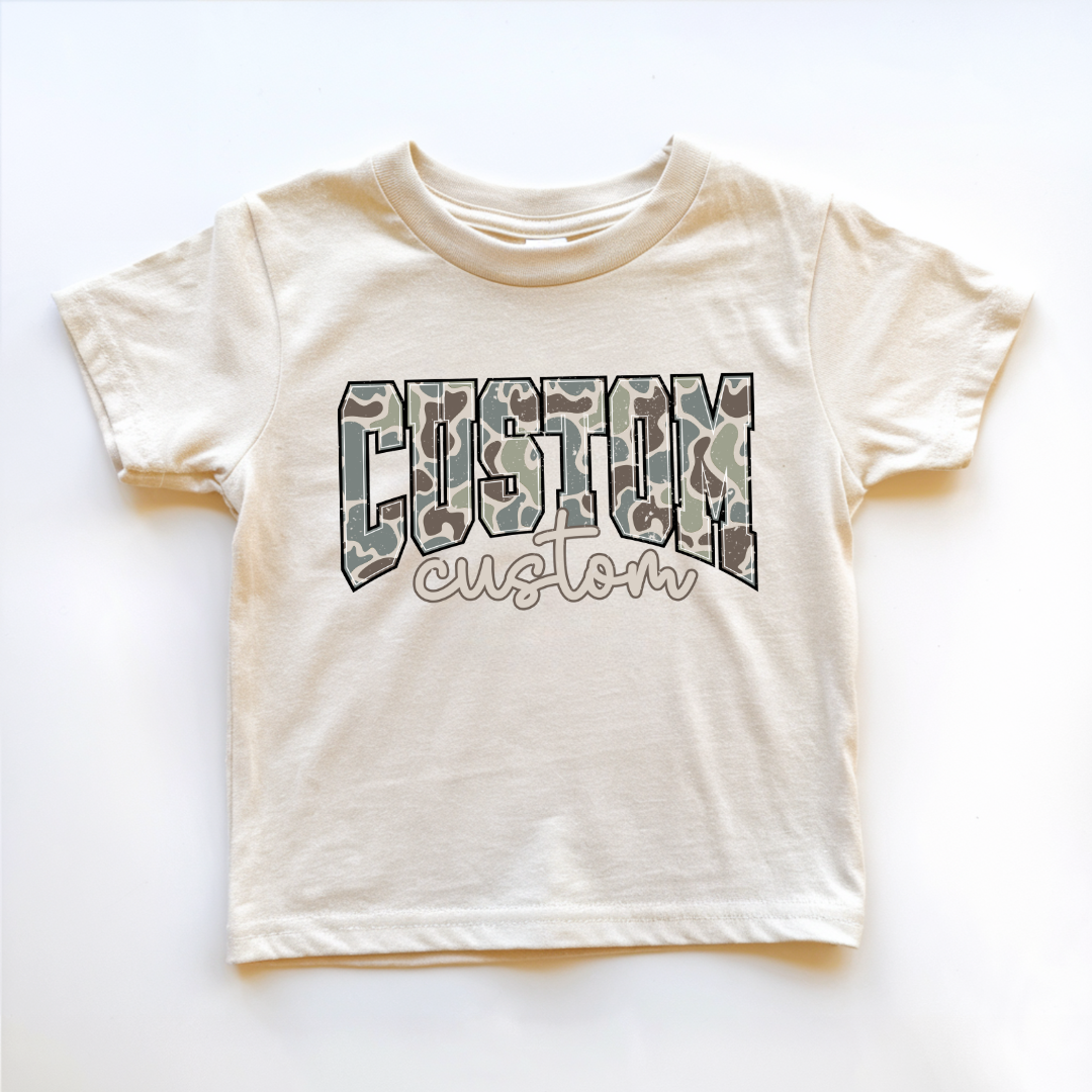Custom Camo T-Shirt: Youth