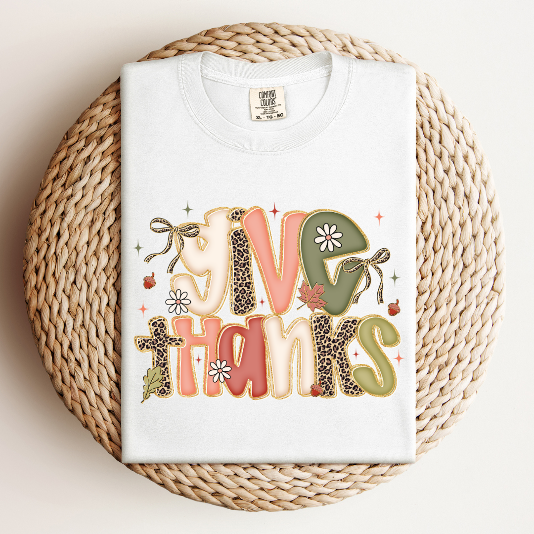 Preppy Give Thanks Top