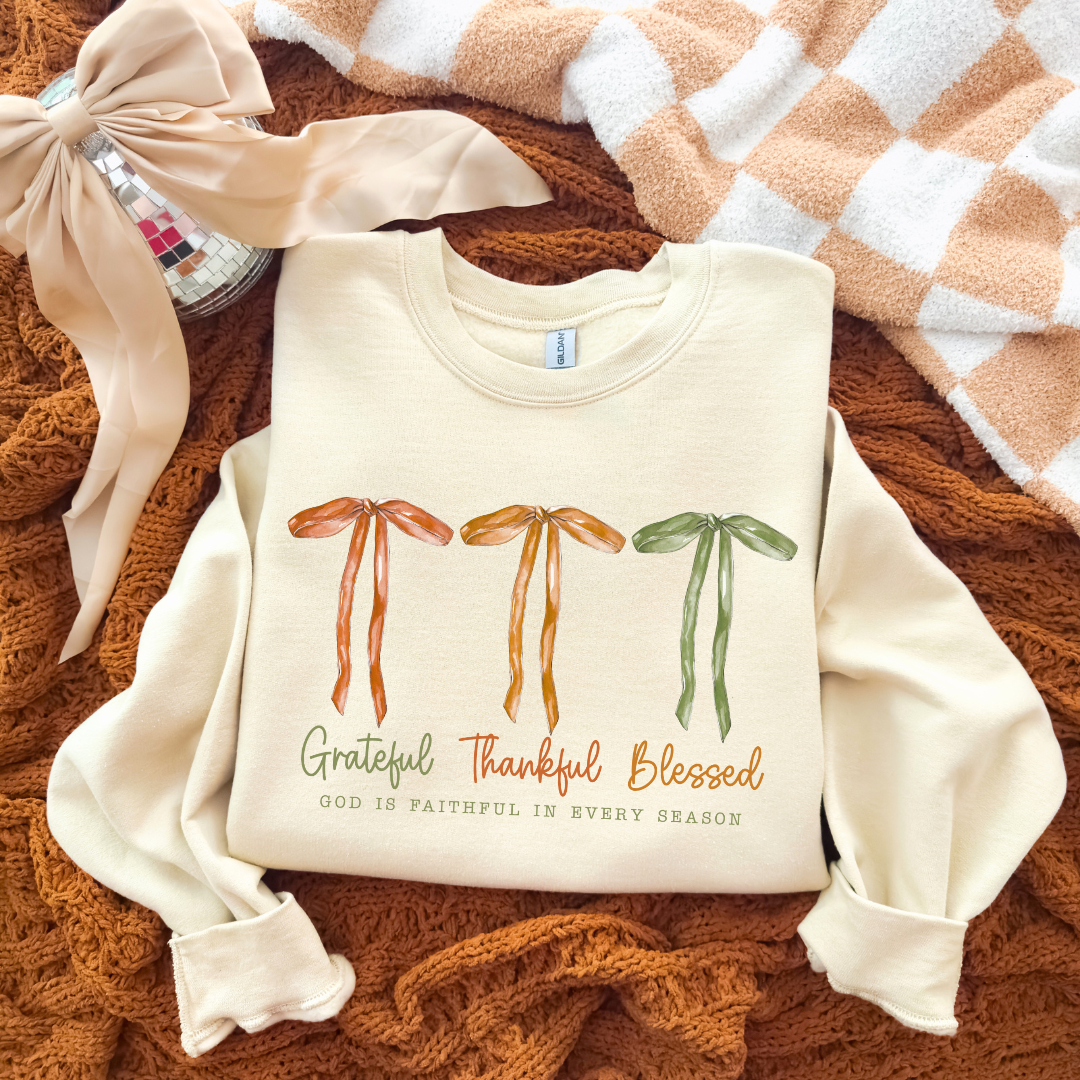 Grateful, Thankful, and Blessed Top