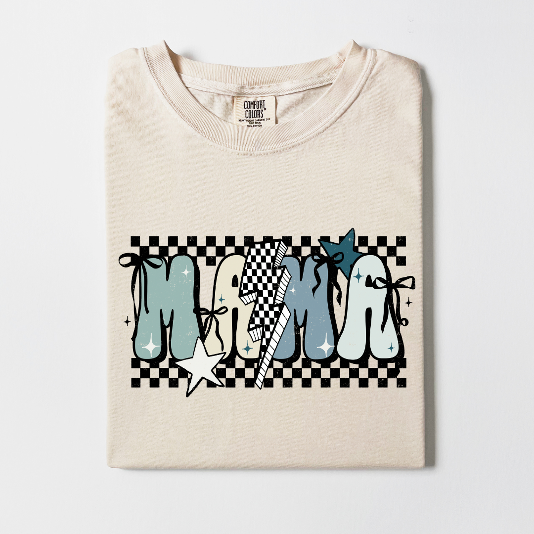 Mama Top - Preppy Blues Themed