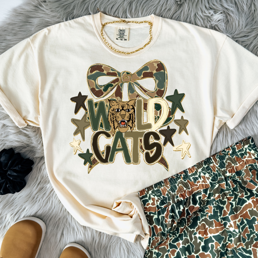 Ivory Camo. Mascot Top